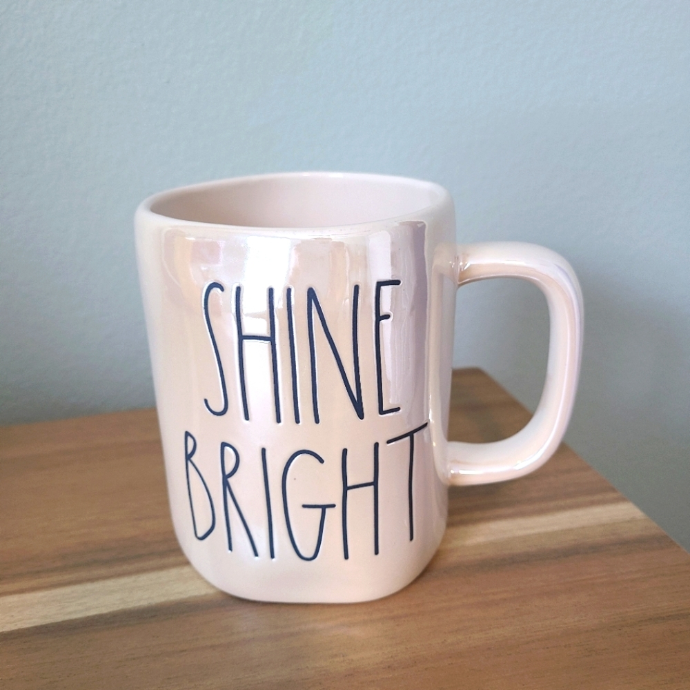 Rae Dunn SHINE BRIGHT IRIDESCENT MUG